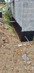 Photo de galerie - Préparation pour la mise en place  d'un drain 