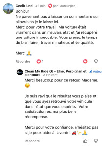 Photo de galerie - Un avis qui qui fait plaisir, suite à un SUV chargé de poils de 2 chiens à poils long, un travail approfondi pour obtenir le résultat optimal ! 
