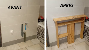 Photo de galerie - Meuble massif sur mesure.