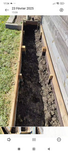 Photo de galerie - Réalisation de jardinière et palissade en bois