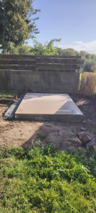 Photo de galerie - Dalle Abri de jardin 