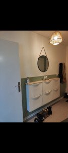 Photo de galerie - Peinture, montage meuble + pose de meuble au mur