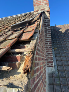 Photo de galerie - Avant  Réparation de la couverture