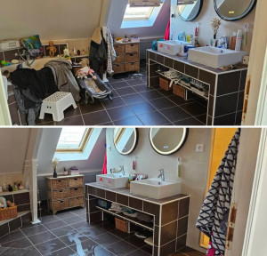 Photo de galerie - Ménage avant et après.