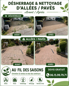 Photo de galerie - Désherbage et nettoyage 