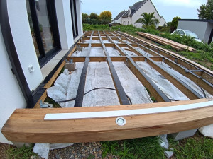 Photo de galerie - Pose d'une terrasse en bois 