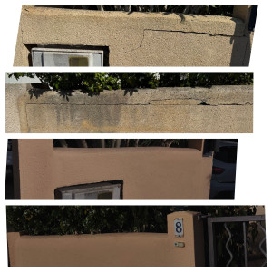 Photo de galerie - Réparation/bande fibre/enduit finition + peinture 