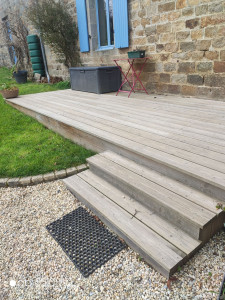 Photo de galerie - Agencement terrasse bois.