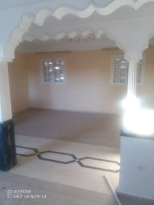 Photo de galerie - Remise en état d'un Salon réfection des moulures en plâtres enduits et peinture 