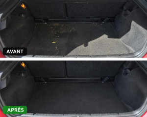 Photo de galerie - Voici le coffre de la voiture avant et après 