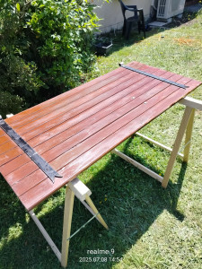 Photo de galerie - Ponsage, peinture de volets 