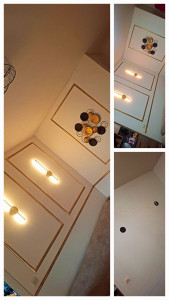 Photo de galerie - Pose moulure et luminaire.