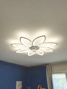 Photo de galerie - Instalation lustre ventilateur 