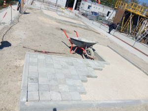 Photo de galerie - Pavage d'un trottoir 