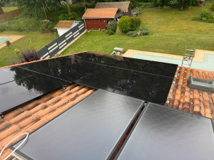 Photo de galerie - Nettoyahe panneaux photovoltaïques après 