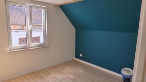 Photo de galerie - Rénovation peinture et pose de plinthes.