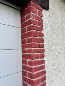 Photo de galerie - Enduit décoratif façade , imitation fausse brique 