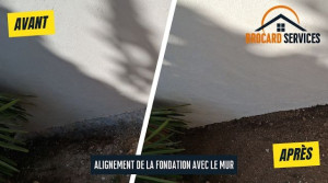 Photo de galerie - Ici la fondation dépassait de l'alignement du mur, je l'ai rectifiée afin d'avoir un rendu plus propre.
