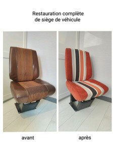 Photo de galerie - Création d'une housse de siège de véhicule 
