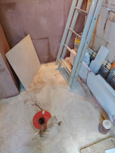 Photo de galerie - Pose d'un wc