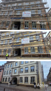 Photo de galerie - Projection à la chaux aérienne teinté 1000m2