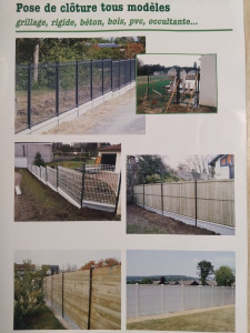 Photo de galerie - Pose de clôture 