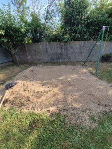 Photo de galerie - Déconstruction d'un bac a sable 