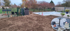Photo de galerie - Terrassement, création d'un gazon, nivellage, nettoyage... création d'espace jardinier paysagiste, paysagisme.