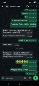 Photo de galerie - Mon élève à eu 20 en bac au mathématiques 
