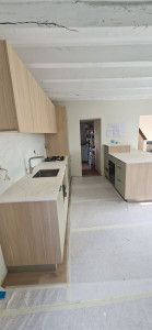 Photo de galerie - Réalisation de parquet avec cuisine équipée