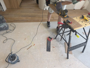 Photo de galerie - Pose de parquet - Revêtement de sol