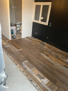 Photo de galerie - Pose de parquet flottant