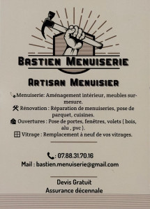 Photo de galerie - Menuisier sur St Astier 