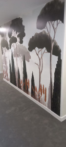 Photo de galerie - Pose de papier pient et peinture 