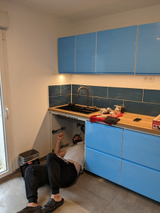 Photo de galerie - Plomberie et électricité en cours de finition