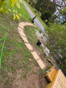Photo de galerie - Pose de dalles terrasse 
