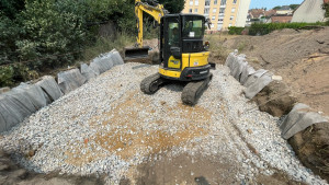 Photo de galerie - Réalisation de toutes sortes de travaux en terrassement, BTP et maçonnerie.
