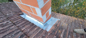 Photo de galerie - Entourage zinc . Je fait aussi gouttière, chéneau, 