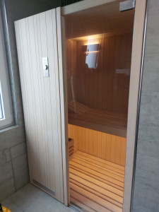 Photo de galerie - Sauna montage terminer 
