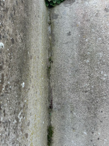 Photo de galerie - Reprise de fissures avec sel, ment chimique