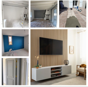 Photo de galerie - Enduit peinture, déco murale, carrelage 