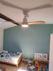 Photo de galerie - Fixation ventilateur plafond. 