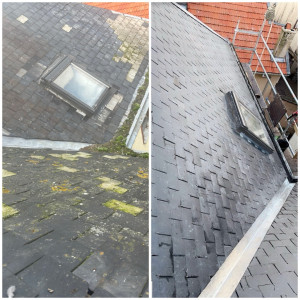 Photo de galerie - Changement couverture complète ardoise et zinc 