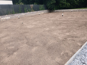 Photo de galerie - Installation des spot aux jardins 