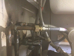 Photo de galerie - Changement de flexible. 