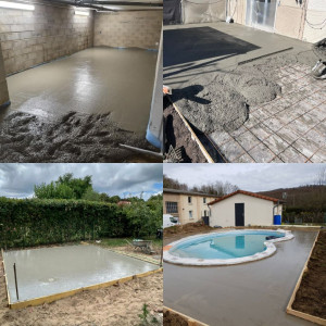 Photo de galerie - Coulage de dalle bèton