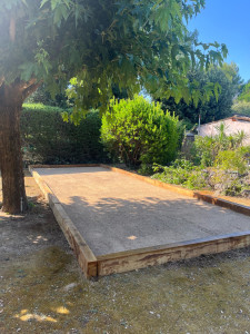 Photo de galerie - Création d’un terrain de pétanque 