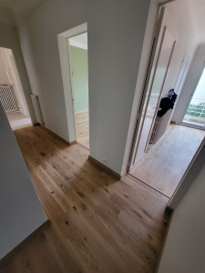 Photo de galerie - Pose du parquet 