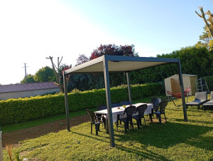 Photo de galerie - Montage Pergola 3,6×2,8