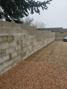 Photo de galerie - Construction d'un mur mitoyen